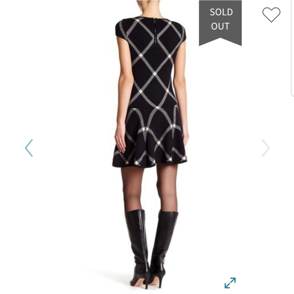 Alice + Olivia 'Selma' Check Flounce Hem Dress - Picture 4 of 4